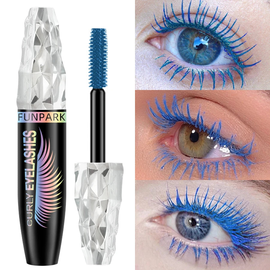 5D Mascara with Big Eyes Waterproof Thickening Lengthening Curling Liquid Fiber Mascara Eyelash Extension Makeup Gifts for Women