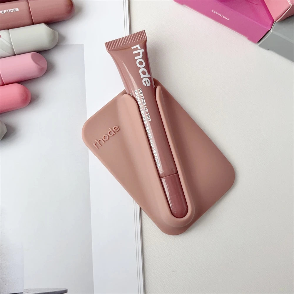 Rhode New Style Lip Gloss Ribbon Color Magnetic Snap-on Lipstick Stand Holder Makeup Limited Edition Long Lasting Lip Glosses