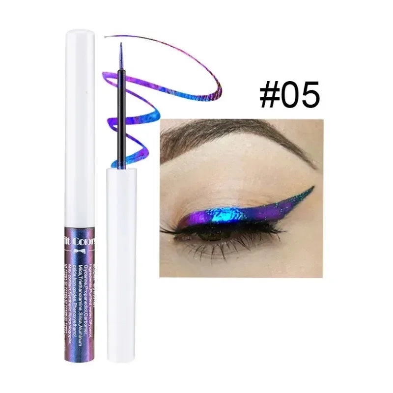Chameleon Liquid Eyeshadow Pearl Monochrome Metal Lipgloss Shimmer Pigment Glitter Eyeshadow Lipstick Shine Diamond Eye Makeup