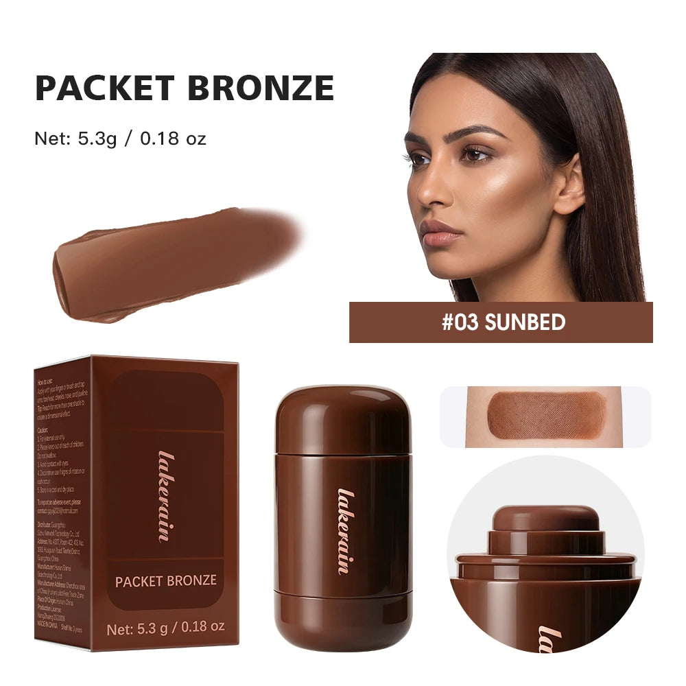 3D Contour Stick Packet Bronzer Cream Stick Face Contour Blush Cream Cheek Easy To Apply Color Makeup