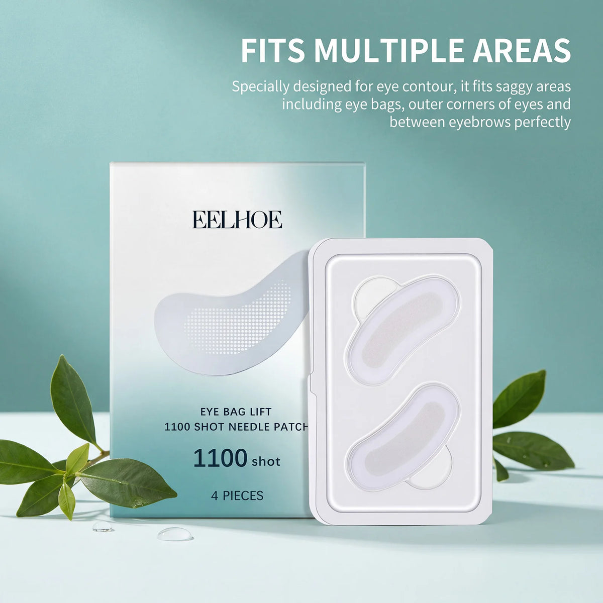 0.25mm Dissolving Microneedle Eye Patch Hyaluronic Acid Firming Eye Mask, Dark Circles & Puffiness Hydration Under Eye Skin Care