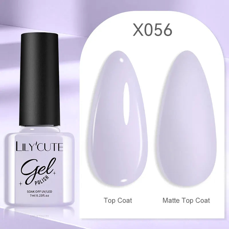 LILYCUTE Spring Summer 7ml Nail Gel Polish Long Lasting 125 Colors Soak Off UV Gel For Women French DIY Nail Art Supply