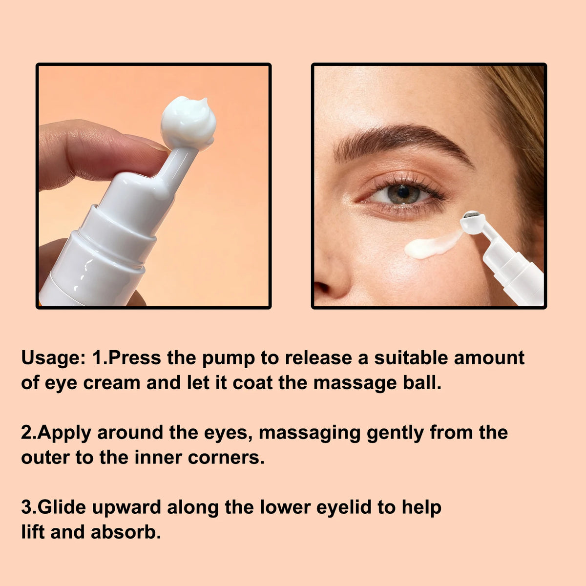 Bee Venom Eyes Cream Stick Dark Circles Remove Eye Bags Under Eye Hyaluronic Acid Moisturizing Serum Against Puffiness Eye Care
