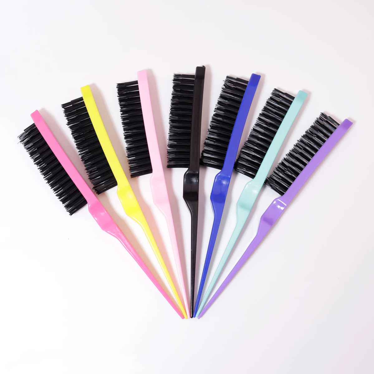 1/7Pcs Rat Tail Brush，for Back Combing, Root Volumizing, and Scalp Massage，Hair Styling Tool，Special for real hair wigs