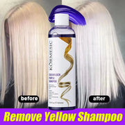 Gray Color Fixing Hair Dye Shampoo Cover Gray Hair Fade Yellow After Bleach Hair Shampoo Non-Irritating Purple Shampoo Blonde