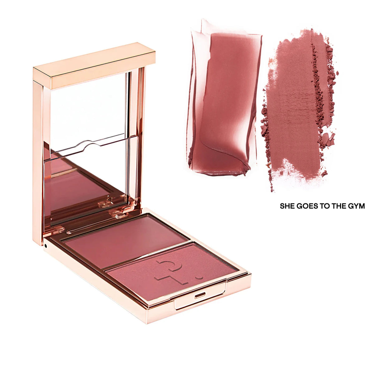 Partick Major Headlines Double Take Creme & Powder Blush Duo Long-Lasting Face Makeup Natural Facial Coverage Powder TA Blusher