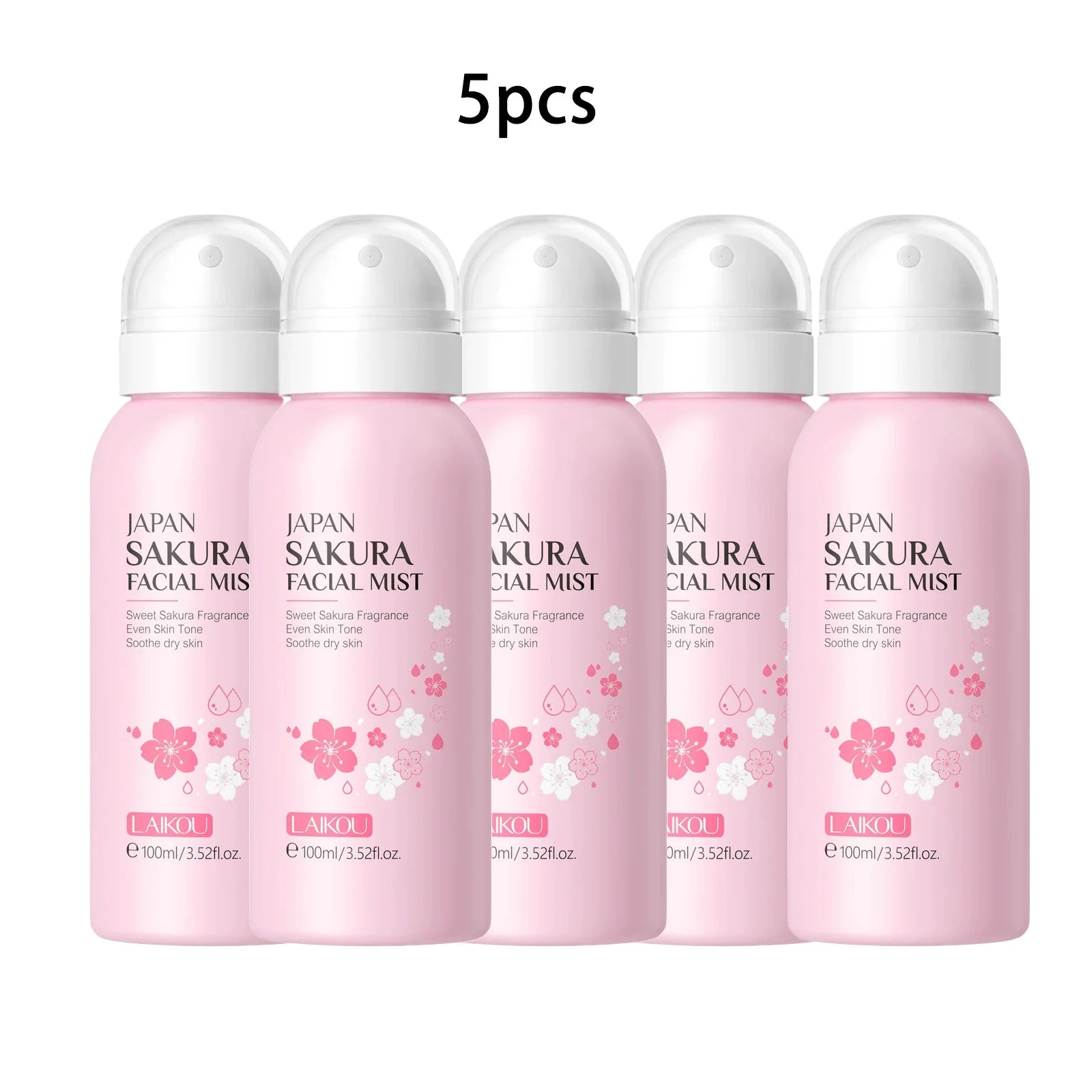 LAIKOU Sakura Toner Hydrating Moisturize Gentle Repair Brightening Skin Improve Glow Serum Toner Spray 100ml