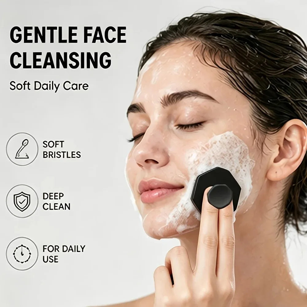 2/3/4Pcs Silicone Shower Brush Set Long Handled Back Washer Scalp Massage Comb Gentle Exfoliation Body Scrubber Deep Skin Clean