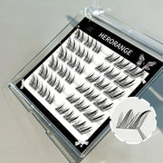 Thin Band Wispy Lash Clusters Cross Slant Flying Style False Eyelashes for Sweet Cool Girls Thick Curled Fake Lashes