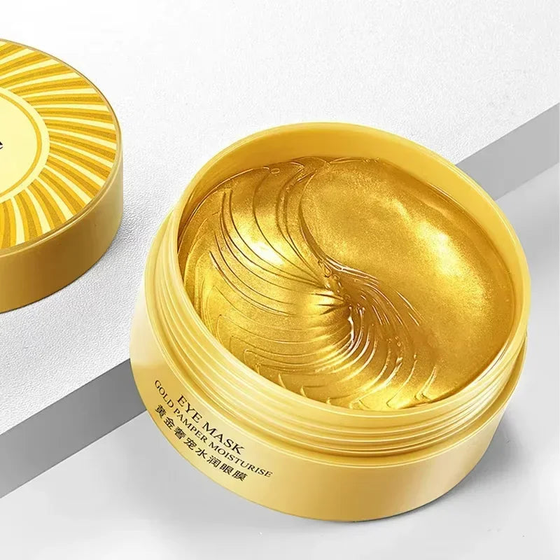 120 Pieces of Avocado Gold Collagen Eye Mask, Anti-Dark Circles, Anti-Eye Bags, Moisturizing and Firming Eye Patches, Skin Care Products