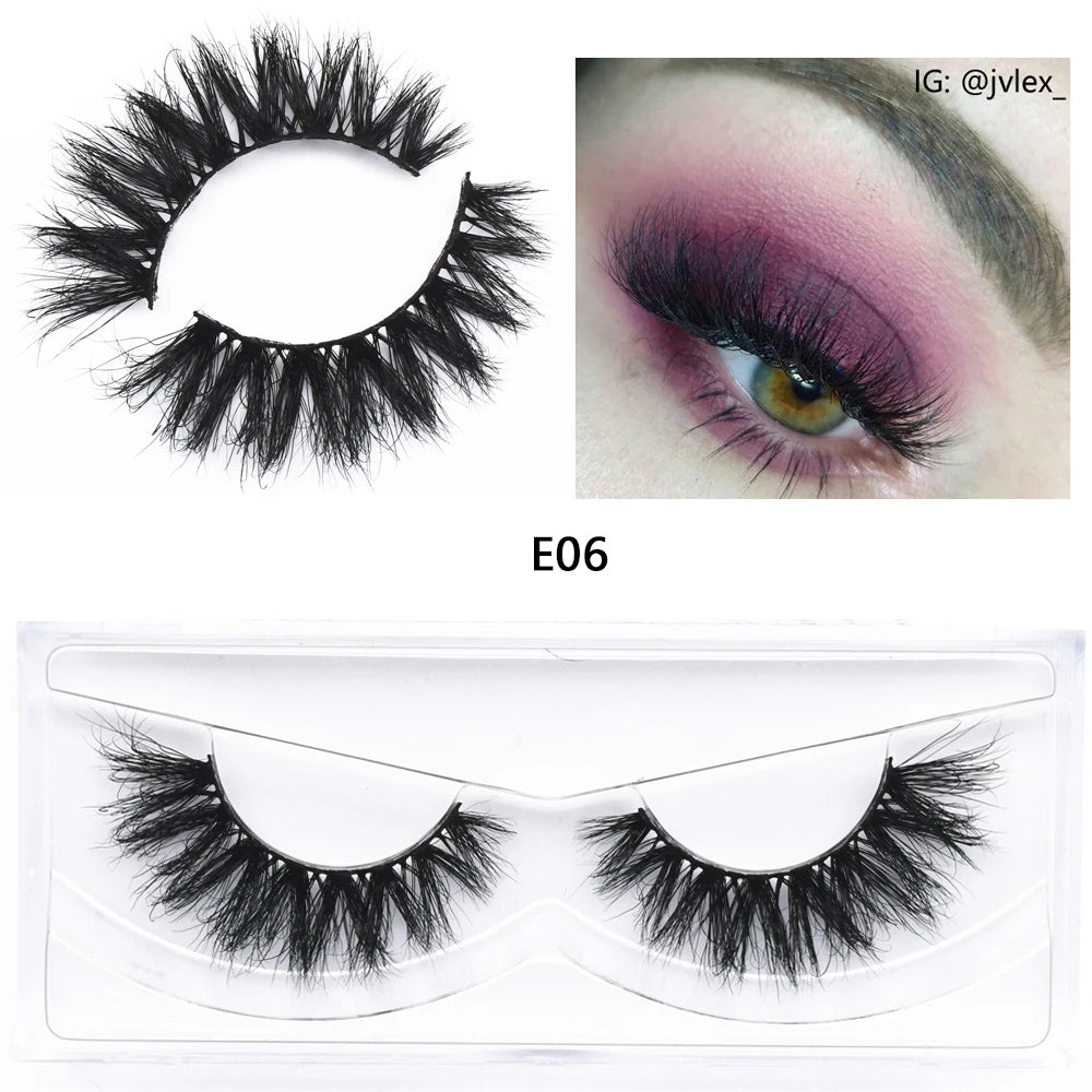 Mink Fake Eyelashes 3D Mink Lashes Natural Long False Eyelash Cruelty-free Mink Hair Fluttery False Lashes Makeup D101 Lash Gift