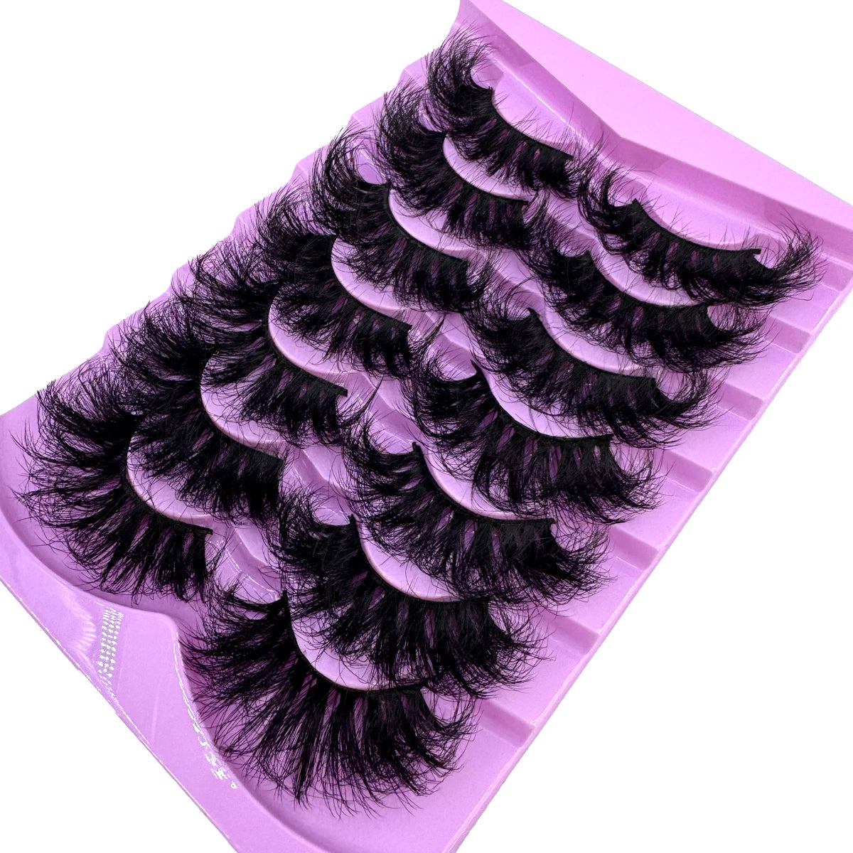7 Pairs Fluffy Lashes 10-25mm 3D Mink Lashes Long Thick Natural False Eyelashes Wholesale Lashes Vendors Makeup Mink Eyelashes
