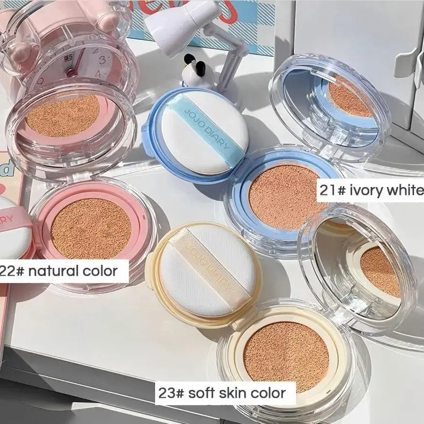 JOJO Diary Korean Hydrating Air Cushion BB Cream Concealer Moisturizing Lasting Moisturizing No Stuck Waterproof and Sweat-proof