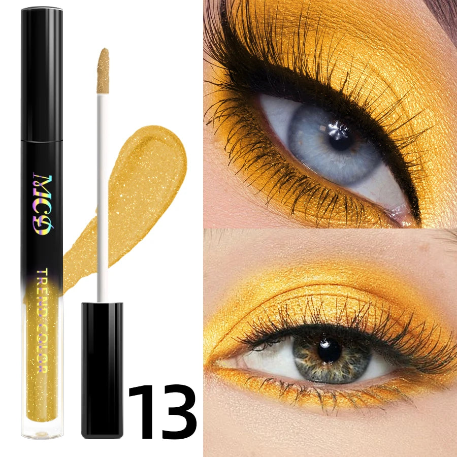 1PC Waterproof Liquid Eyeshadow Pen 13 Colors - High Shine  Long-Lasting & Smudge-Proof Makeup Gifts Looks glitter Eye Cosmetic