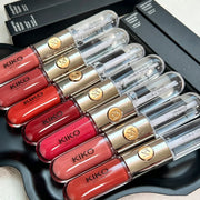 Kiko Double Headed Lipstick Transparent Mirror Non Fading Non Stick Cup Lip Gloss Milk Tea Bean Paste Naked Nature Lip Makeup