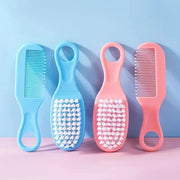 1/2Set Baby Hairbrush Comb Portable Newborn Infant Toddlers Soft Hair Brush Head Massager Comb Set Baby Kid Hair Care Supplies