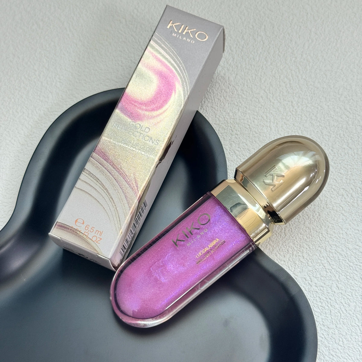 Kiko Double Headed Lipstick Transparent Mirror Non Fading Non Stick Cup Lip Gloss Milk Tea Bean Paste Naked Nature Lip Makeup