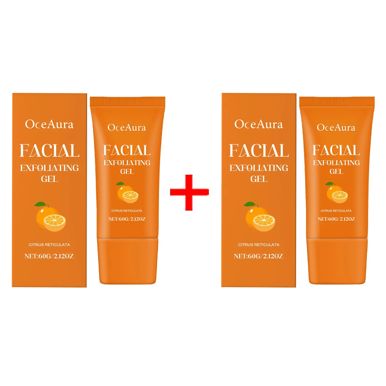 Orange Exfoliating Gel Brighten Facial Exfoliant Lighten Dark Skin Spots Acne Blackhead Remover Oil Control Smooth Face Cleanser