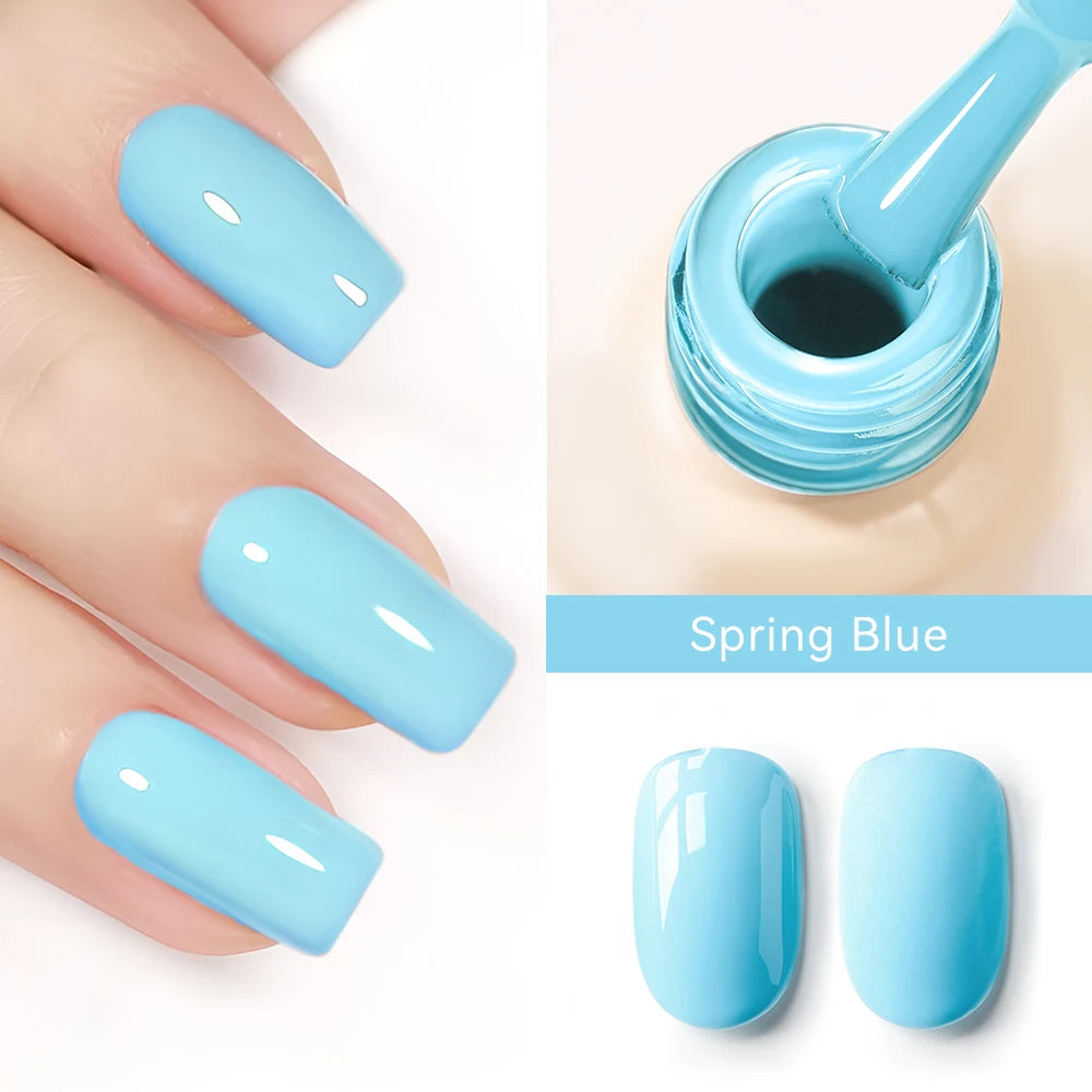 MAYCHAO Cherry Red Gel Nail Polish 12ml Glossy Semi Permanent Soak Off UV LED Frosted Gel Nails Base Painting Varnish