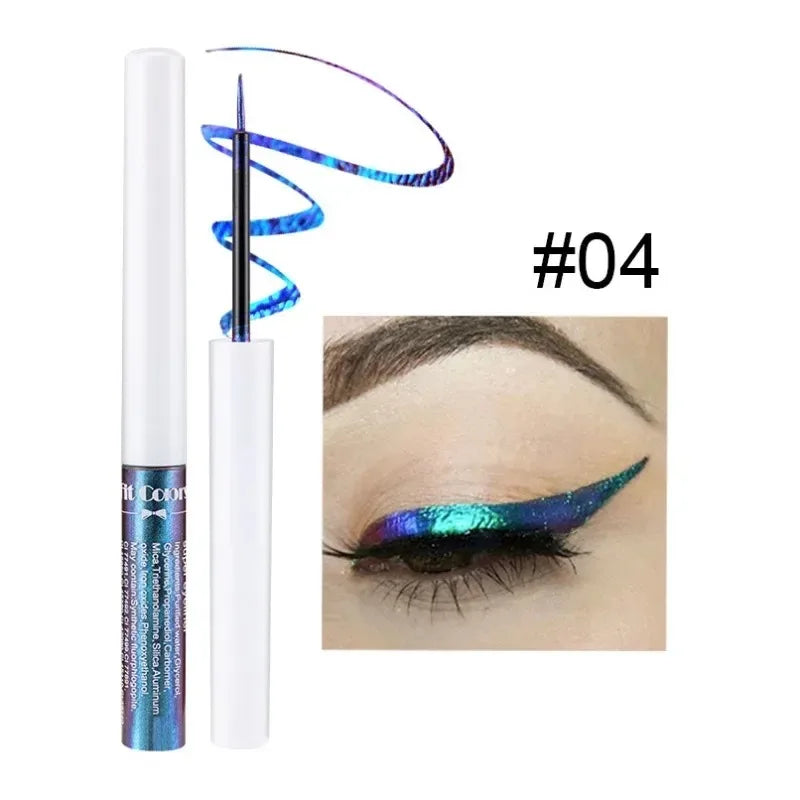 Chameleon Liquid Eyeshadow Pearl Monochrome Metal Lipgloss Shimmer Pigment Glitter Eyeshadow Lipstick Shine Diamond Eye Makeup