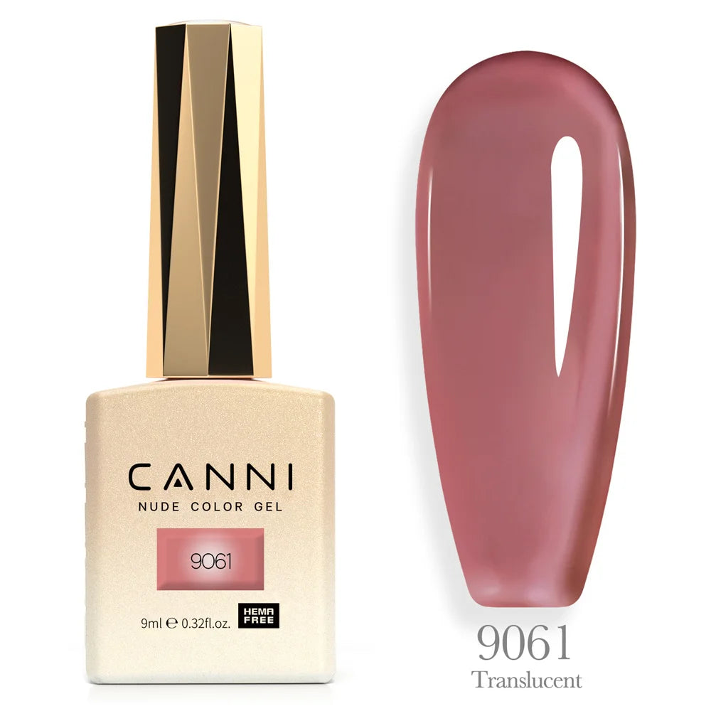 Canni Nail Gel Polish Jelly Nude Color HEMA FREE TPO FREE 9ml Transparent Semi Permanent Natural Nude French Nail Gel Lacquer