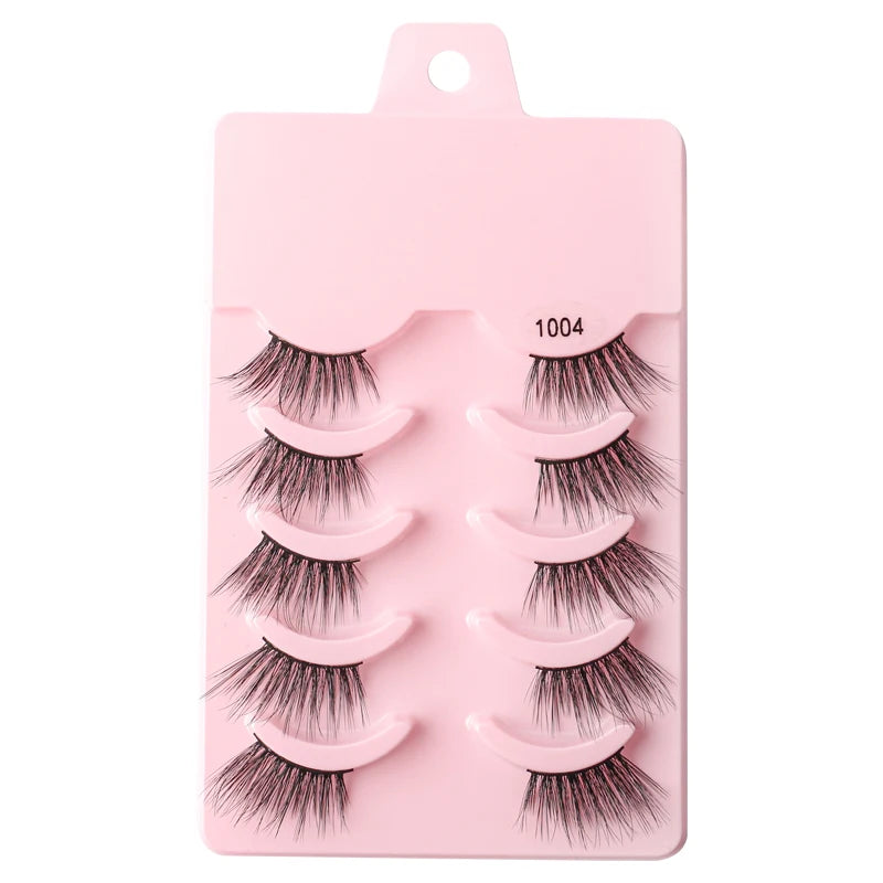 3/5 Pairs Fluffy Mink Eyelashes Thick 3d Lashes False Eyelashes Dramatic Wispy Flared Eyelash Makeup Eyelash Extension G600