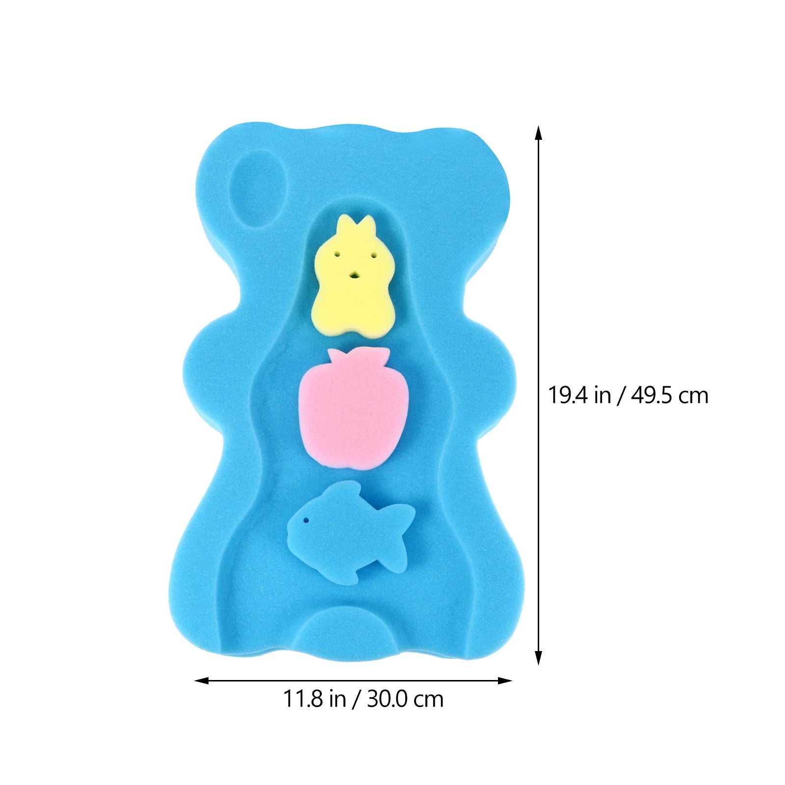 Thick Sponge Baby Bath Mat Infant Bath Cushion Quick Drying Skid Proof Bathing Mat Bath Sponge Newborn Support Mother Kids Baby