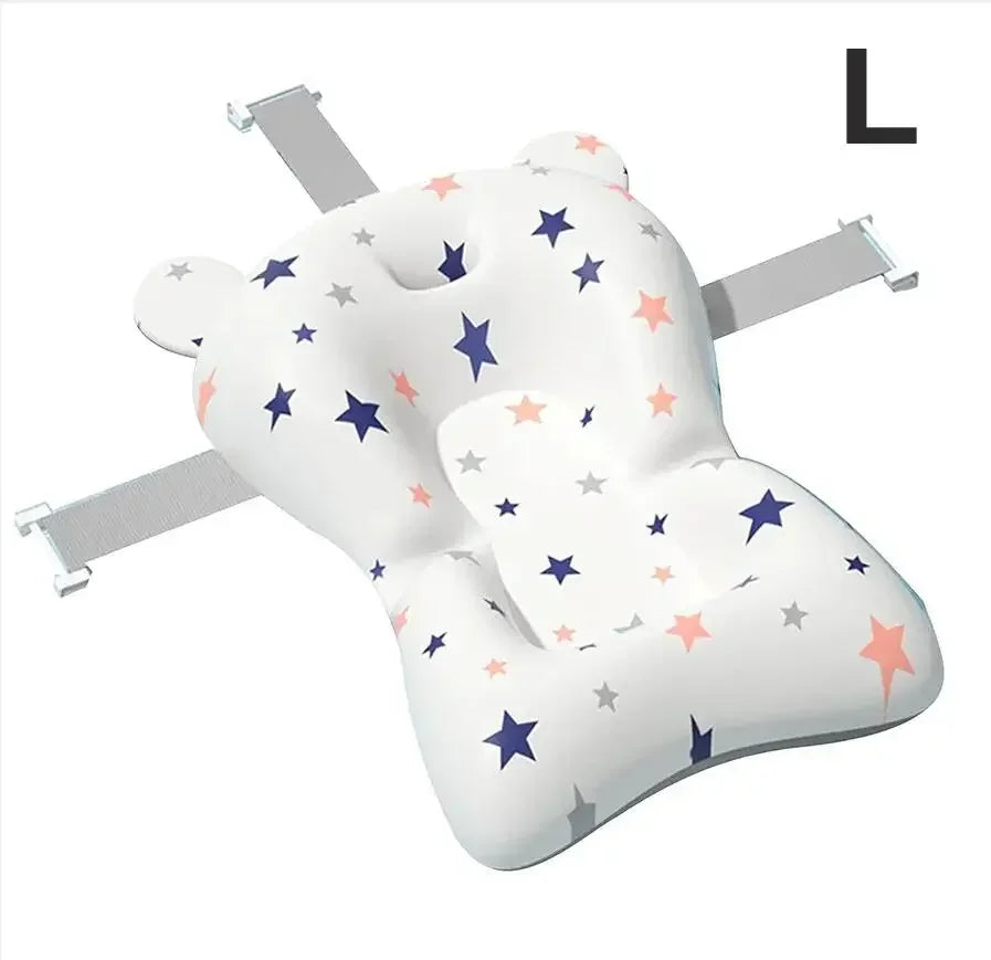 Ajustable Bath Tub Shower Cushion Newborn Support Seat Mat Baby Bath Seat Floating Water Pad Portable Foldable Baby Bathtub Pad