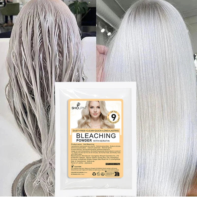 100g Natural Professional Health Hair Bleaching Agent Removes YellowColor Fixing Dye Hair Care Bleaching Non Irritating HairCare