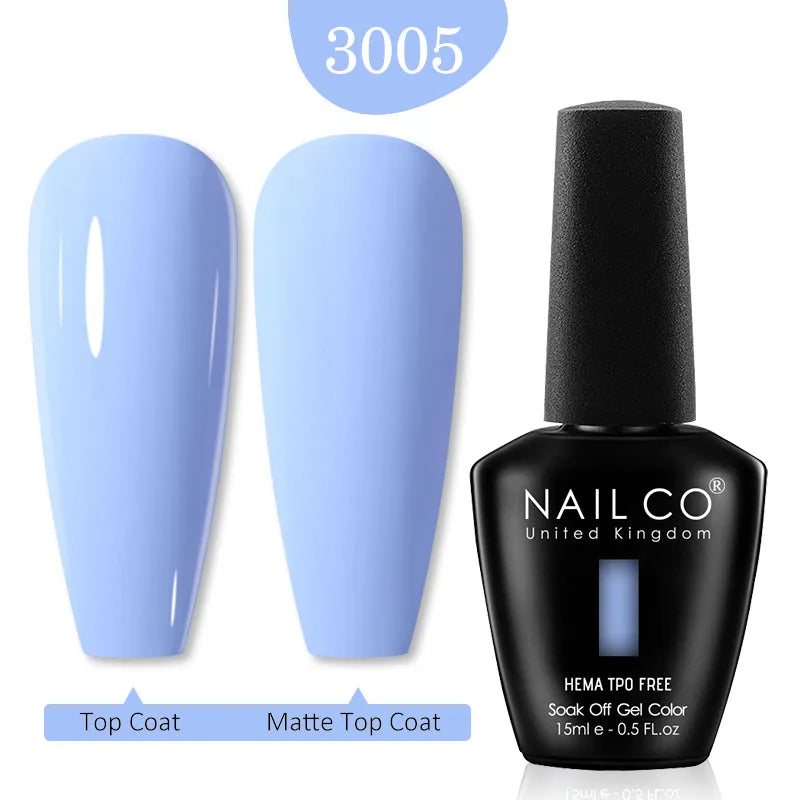 NailCO Pink Colors HEMA FREE Gel Nail Polish Nail Art Vernis Semi Permanent UV Lamp Gel Manicure for Nails Supplies Gel Polish