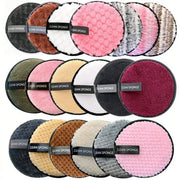 5pcs Soft Skin Makeup Remover Cleansing Polyester Tools For Men And Women