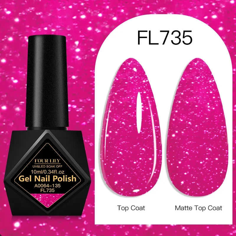 10ml Gel Nail Polish 162 Colors Nail Supplies Vernis Semi Permanent Nail Art Manicure Soak Off LED UV Gel Nail Varnishes Summer
