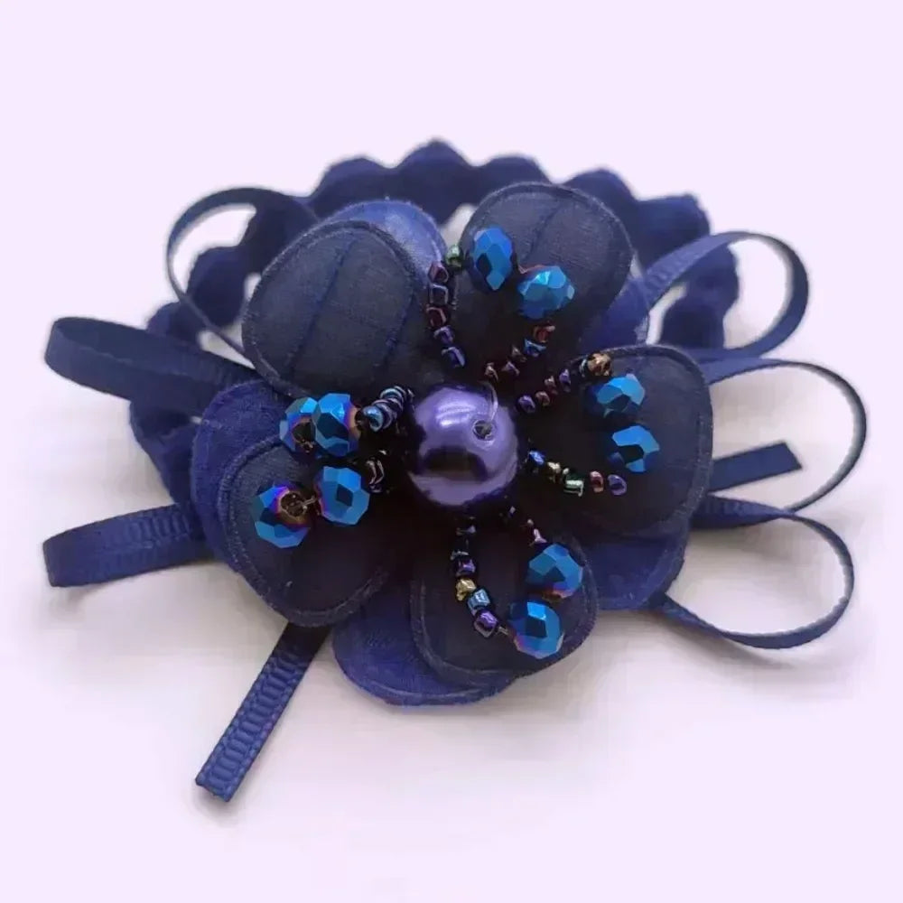 Women Lace Hair Scrunchies  Bow Hair Fantaisie Tie High Elasticity