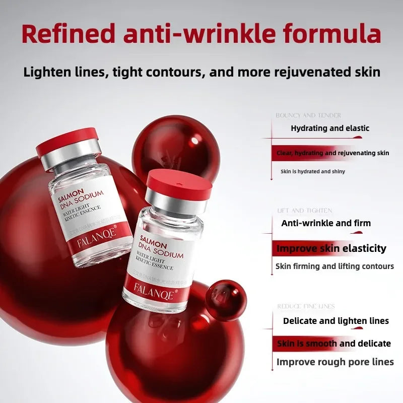 Effective Korea 5ml Salmon DNA  Ampoule Skin Booster Serum Kit Skin Whitening Moisturizing For 0.3mm Meso Serum Good Quality