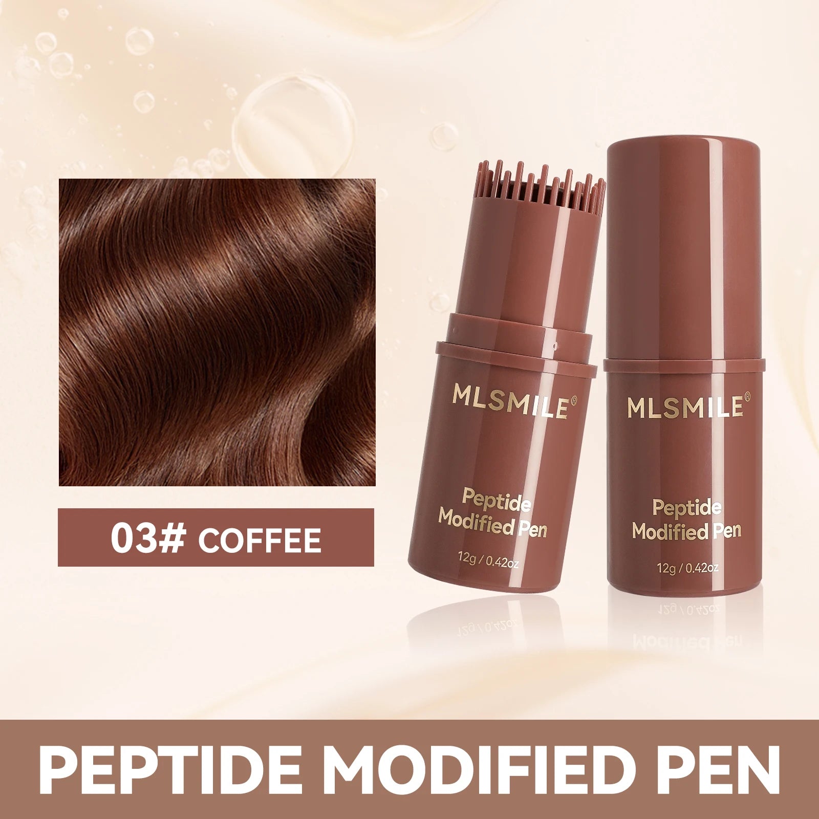 MLSMILE Multifunction Peptide Hair Dyeing Stick Hair Care And Repair No Objectional Odor Hair Color Cream 2025 New