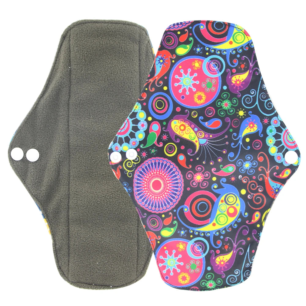 Ohbabyka Panty Liner Cloth Menstrual Pad Mama Sanitary Reusable Soft Washable Charcoal Period Napkins