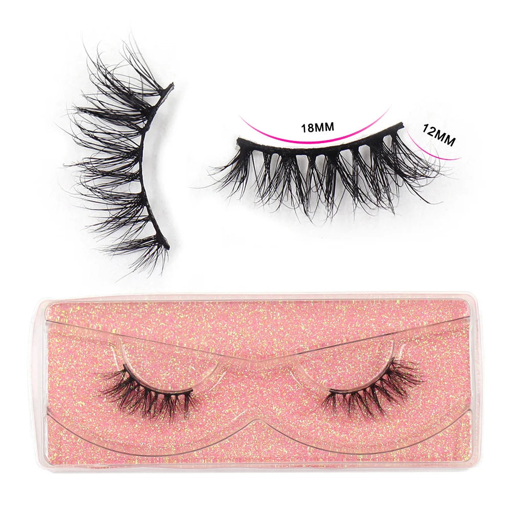 Half Lashes Mink Eyelashes Natural Soft Wispy False Eyelashes Natural Mink Lashes For Daily Makeup Eyelash Extension Fake Lashes