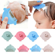 New Baby Hair Comb Accessories Cartoon Cute Comb Infant Bathing Soft Comb Newborn Hair Cleaning Supplies Silicon Head Massage