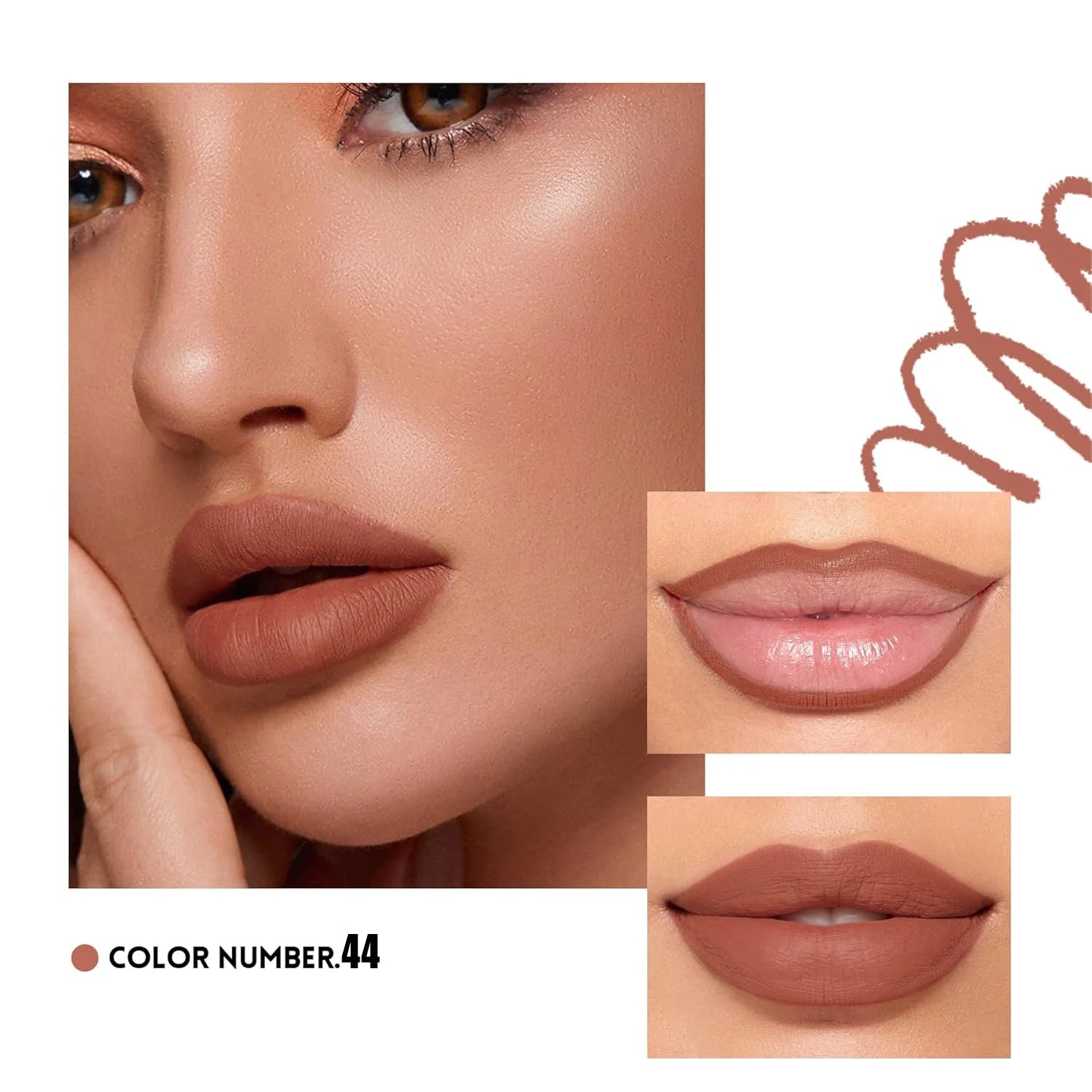 12 color lip enriching lipliner, lip moisturizing, three-dimensional fitting, light, thin, silky and clear Valentine's Day gift