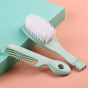 Baby Hair Brush & Comb Set Children Hair Brush Soft Nylon Bristle Cradle Caps Hair Brush for Toddler Infant  Massage