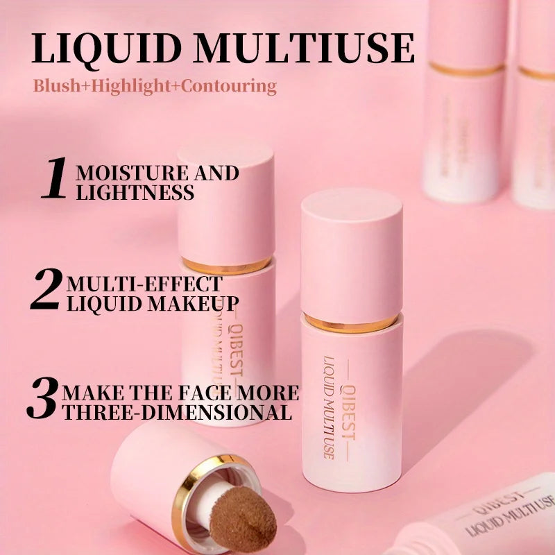 Easy to color and trim matte liquid blush naturally clear