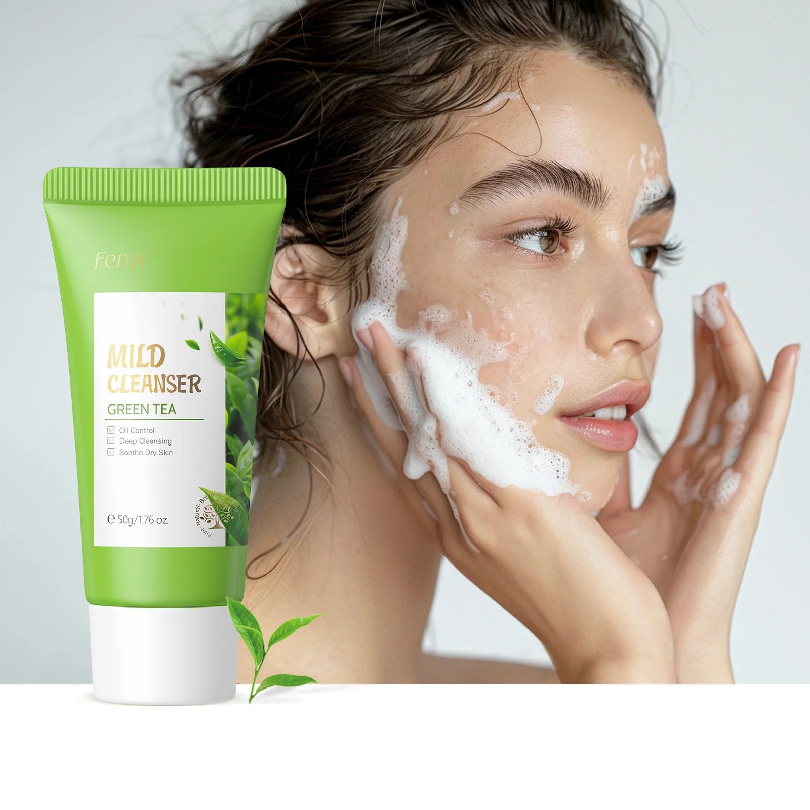 Vitamin C Sakura Facial Cleanser Face Wash Foam Face Wash Foam Face Cleanser Moisturizing Whitening Anti-aging Facial Skin Care