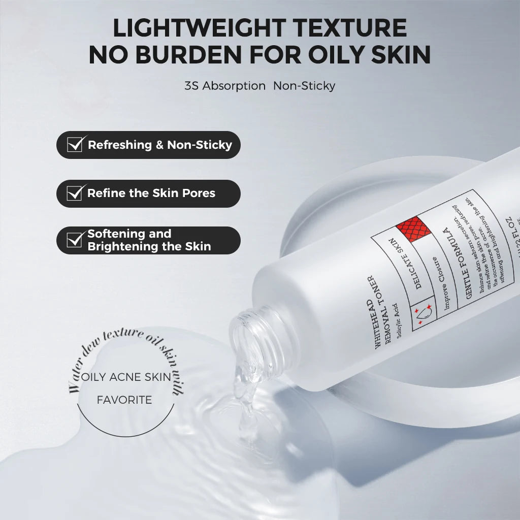 NING  WHITEHEAD REMOVAL TONER MINIMIZES PORES, REDUCES BLACKHEADS, BRIGHTENS, CONTROLS OIL