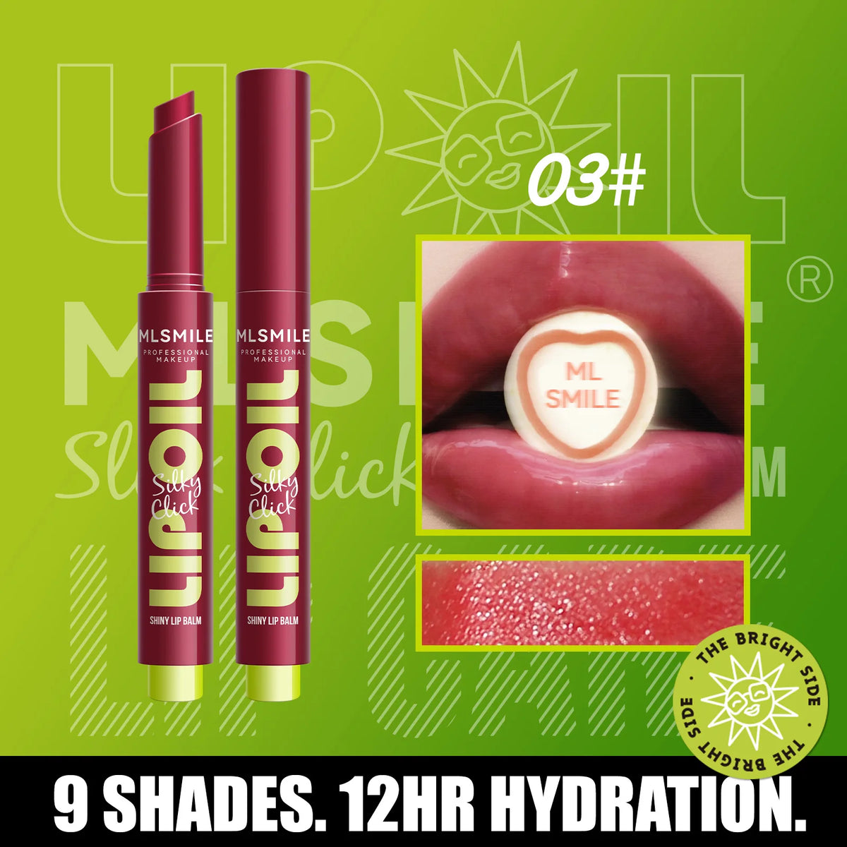 6 Colors Crystal Glossy Tinted Lip Balm – Moisturizing, Shimmer Finish, Long-Lasting Hydration in Transparent Tube