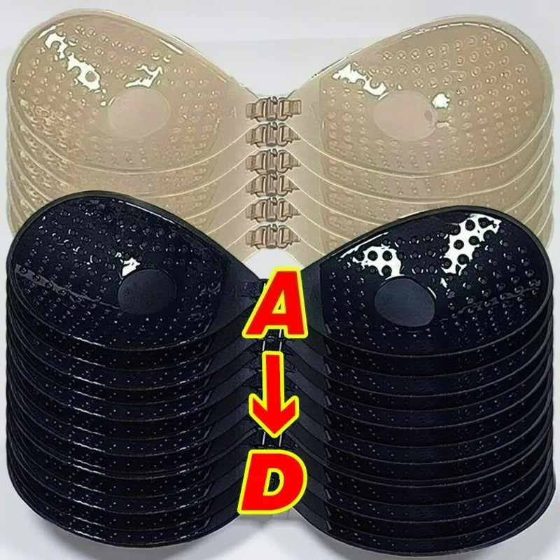 Women Invisible Bra Chest Stickers Summer Strapless Backless Underwear Lift Up Self Adhesive Bra Cover Silicone Breast Pad