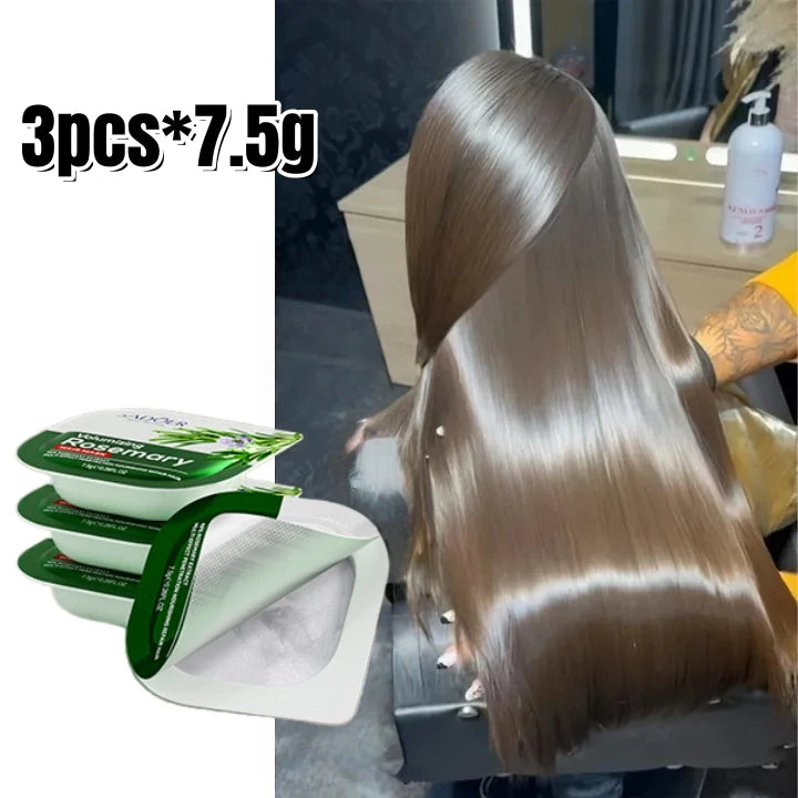 Rosemary Straightening Hair Mask Pro Repair Hair Frizz Anti-Split Ends Keratin Deep Treatment Soften Smooth Healthy Hair Care