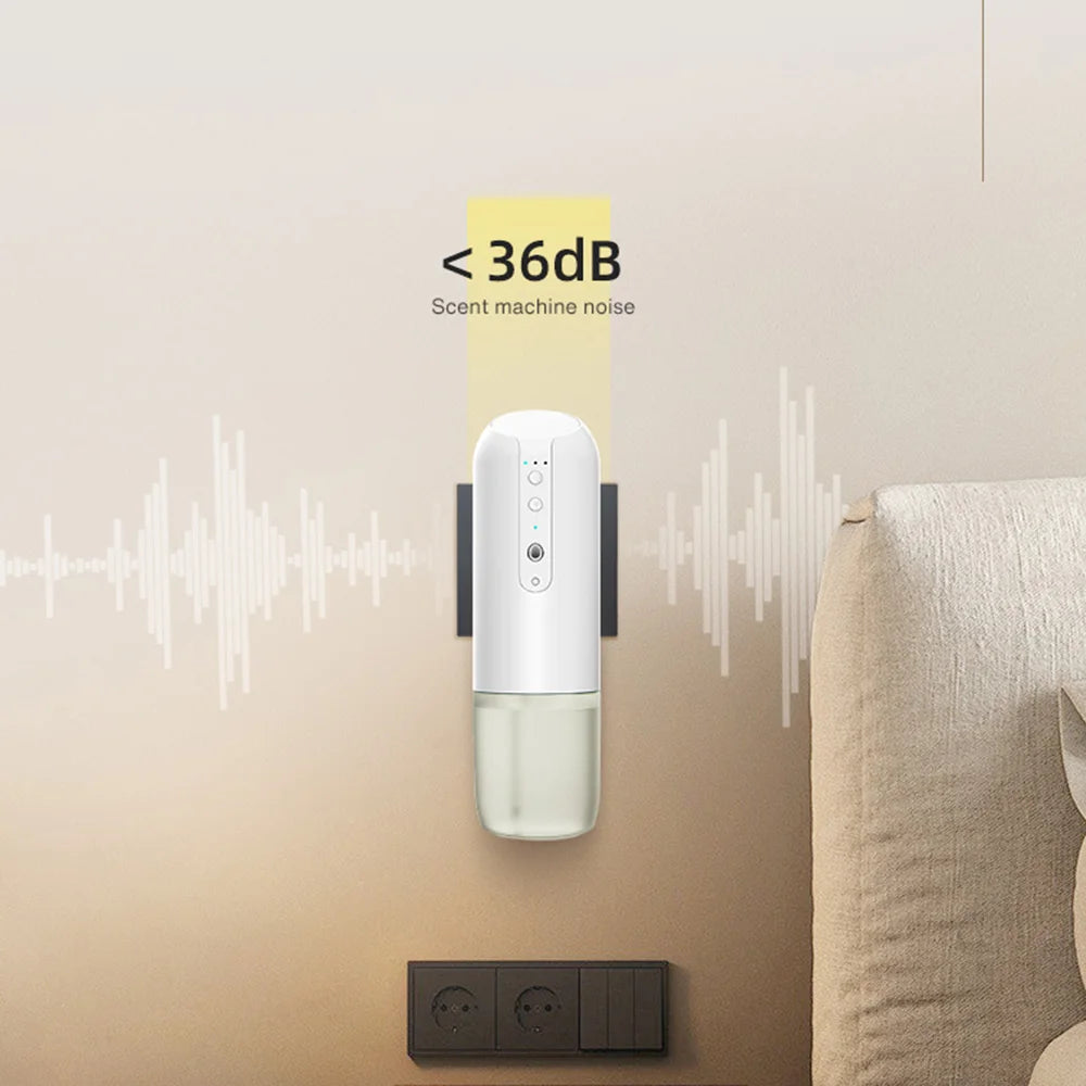 TEABLUM 100m³ Smart Automatic Air Freshener Plug in Diffuser Hotel Scent Diffuser for Home and Toilet 150ml Fragrance Diffuser