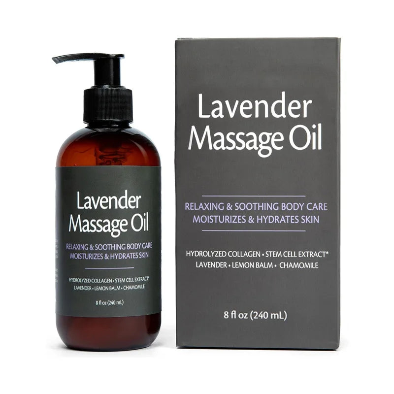 Skin Firming Body Massage Oil 240ml Natural Aromatherapy Relaxing Soothing Skin Care Essential Oil for Body Massage