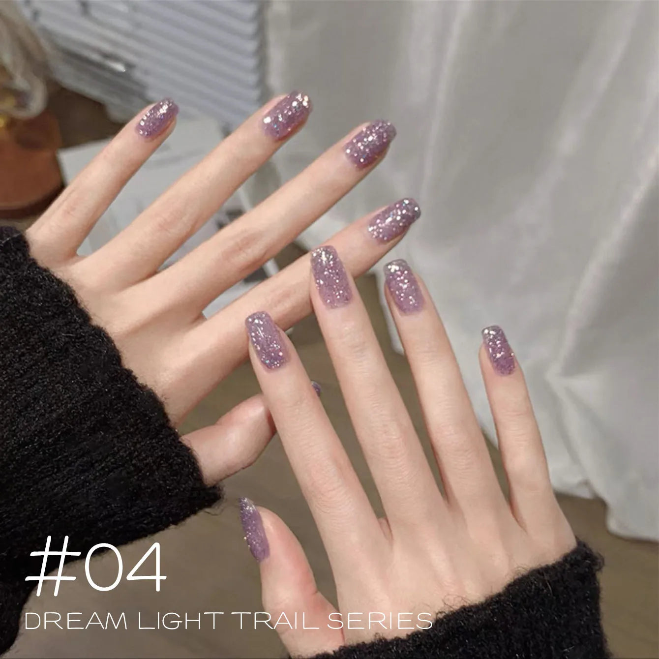 MIANEL 12ML Rock Sugar Crushed Diamond Gel Nail Polish Pink Glitter Nail Polish Top Selling Pink Nails Summer Nails 1-12pcs