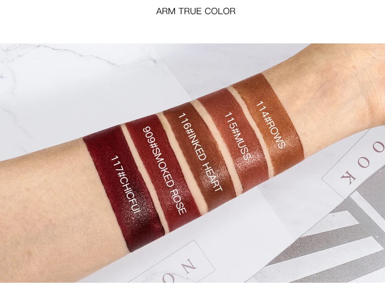 Matte Velvet Lipstick, Long Lasting Waterproof Non-Stick Formula, Smooth Soft Texture, Ideal Lip Makeup Gift